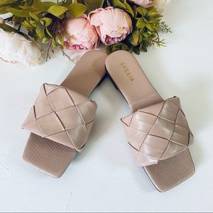 Shein sandals beige new size 39 size 8.5
